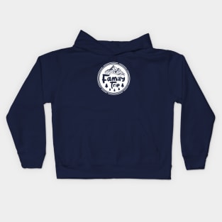 Mountains and family trip Kids Hoodie